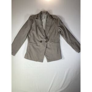 Rachel Zoe Double Breasted Stretch Plaid Blazer Size L